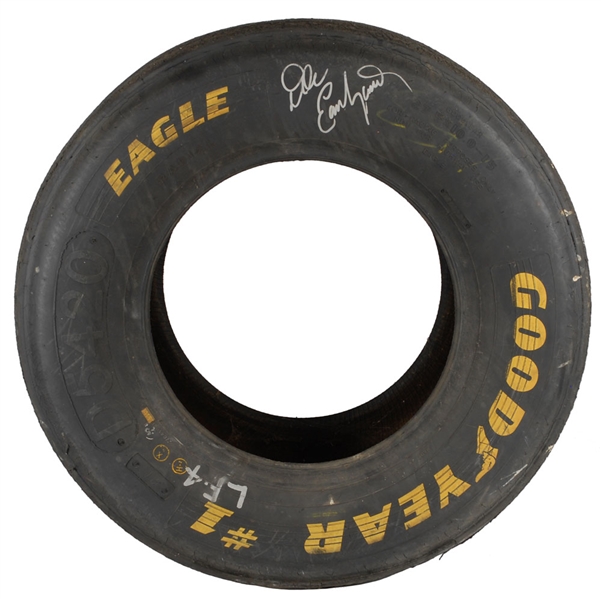 Dale Earnhardt Sr. Signed Race-Used Goodyear 27" Tire (TPA Guaranteed)