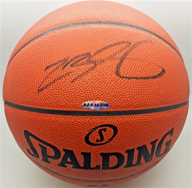 lebron james signed basketball