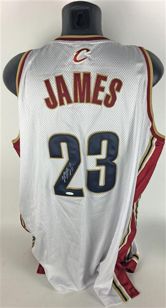 LeBron James Rare Signed 2003-04 Rookie Cleveland Cavaliers Jersey (Upper Deck)