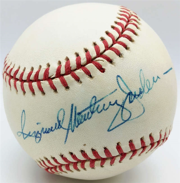 Reggie Jackson Signed OAL Baseball w/ Full Name Autograph! (JSA)