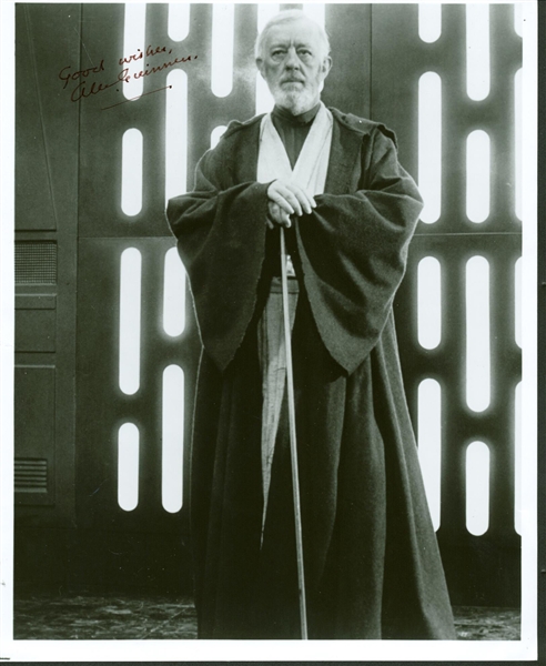 Sir Alec Guinness Signed 8" x 10" B&W Photo as Obi-Wan Kenobi (PSA/JSA Guaranteed)