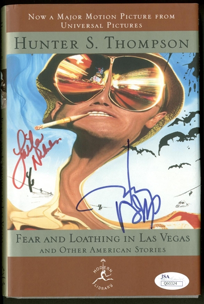 Fear & Loathing In Las Vegas Multi-Signed First Edition Book w/ Hunter S. Thompson, Johnny Depp, Laila Nabulsi & Others (JSA)