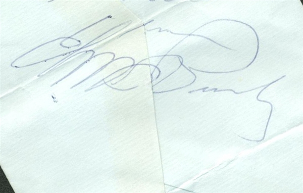 Elvis Presley Vintage Signed 2" x 3.5" Envelope (JSA)