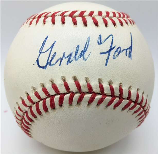 President Gerald Ford Signed OAL Baseball (JSA)
