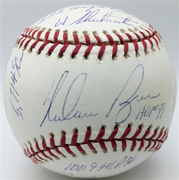 Nolan Ryan Ltd Ed Signed OAL Baseball w/16 Handwritten Stats! (TPA Guaranteed)