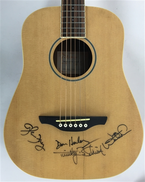 The Eagles: Group Signed Takamine Acoustic 3/4 Guitar w/Henley, Walsh, Frey & Schmit (JSA)
