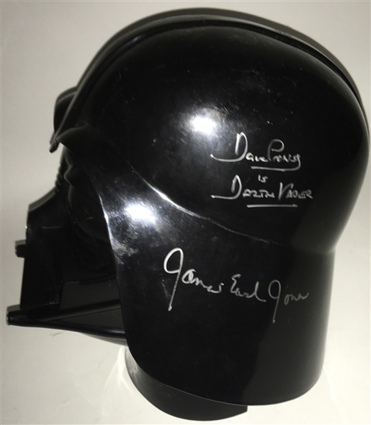 James Earl Jones & David Prowess Dual Signed Full Size Darth Vader Helmet (TPA Guaranteed)