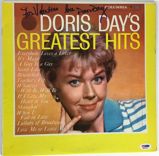 Doris Day Signed Lot of Three (3) Albums/Photos (PSA/DNA)