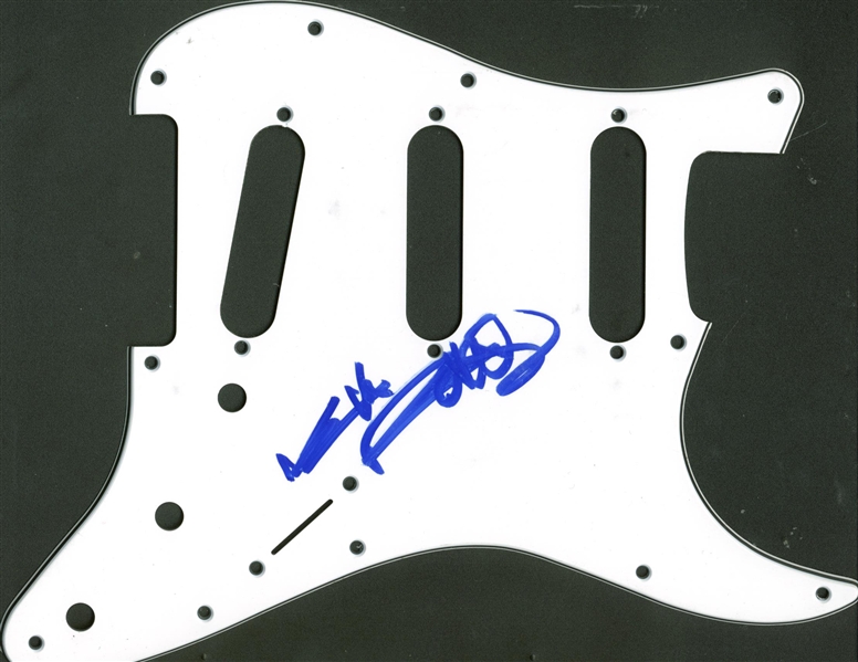 The Rolling Stones: Keith Richards Superbly Signed Stratocaster Pick Guard (TPA Guaranteed)