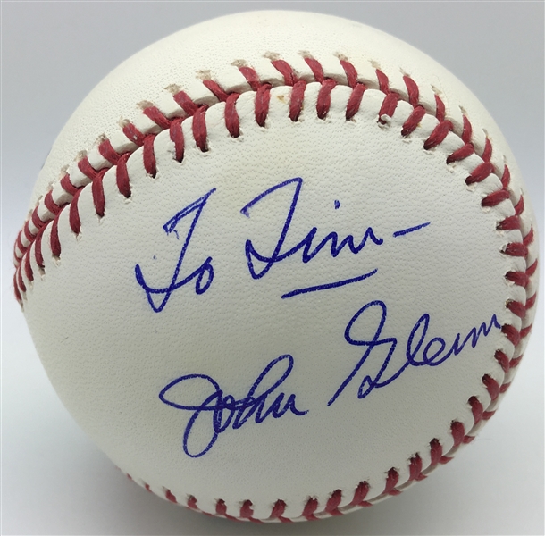 John Glenn Rare Single Signed Baseball (TPA Guaranteed)