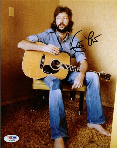 Eric Clapton Near-Mint Signed 8" x 10" Color Photograph (PSA/DNA)
