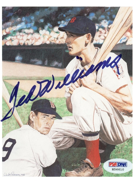 Ted Williams Signed 3.5" x 5" Photo (PSA/DNA)