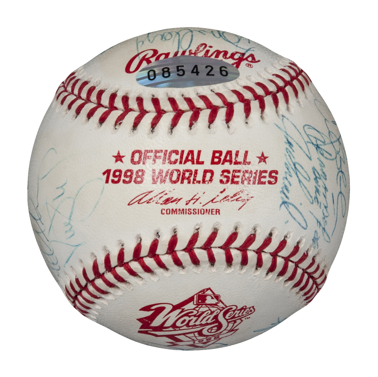 JOE TORRE ( Yankees) Signed 1998 WORLD SERIES Baseball -JSA