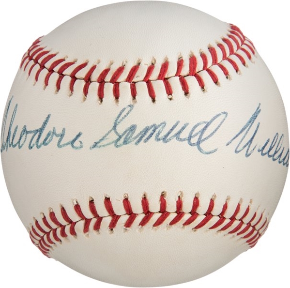 Ted Williams Signed OAL Baseball w/ RARE Full "Theodore Samuel Williams" Autograph (TPA Guaranteed)