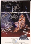 Star Wars Cast Signed 12" x 18" Poster Photo w/ Lucas, Ford, Hamill, Fisher & More! (TPA Guaranteed)