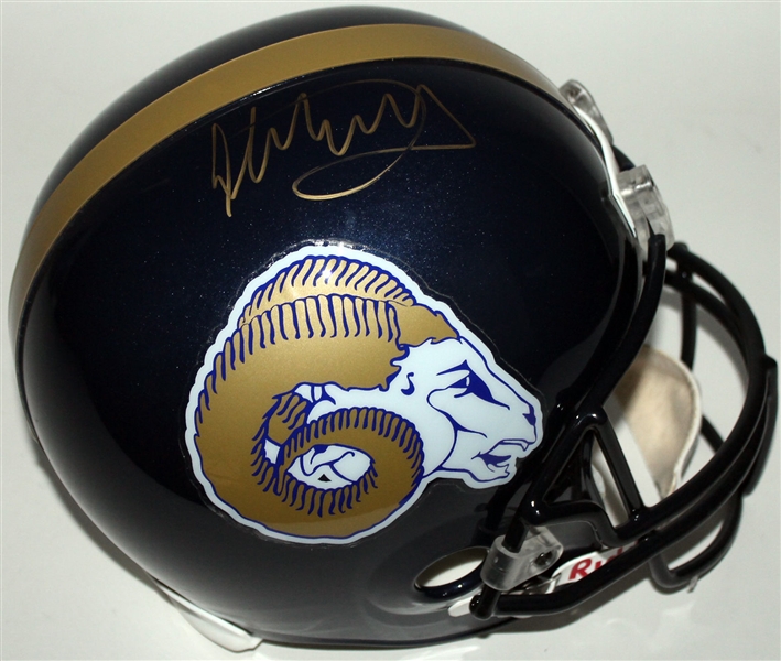 Todd Gurley Signed Rams Full-Sized Alternate Throwback Helmet (PSA/DNA)