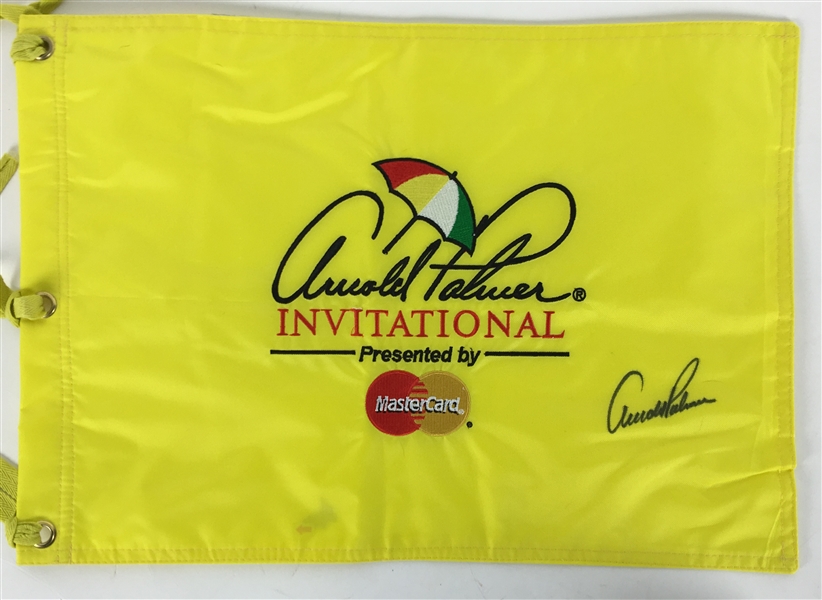 Arnold Palmer Signed Invitational Golf Flag (TPA Guaranteed)