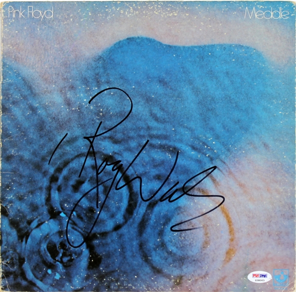 Pink Floyd: Roger Waters Signed Meddle Record Album (PSA/DNA)