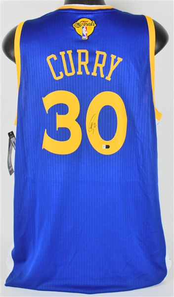 Steph Curry Signed Golden State Warriors Adidas Swingman Jersey w/ Finals Patch (Fanatics)