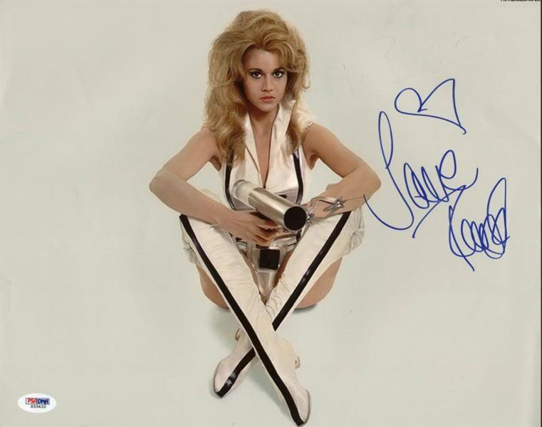 Jane Fonda Signed 11" x 14" Color Photo as "Barbarella" (PSA/DNA)