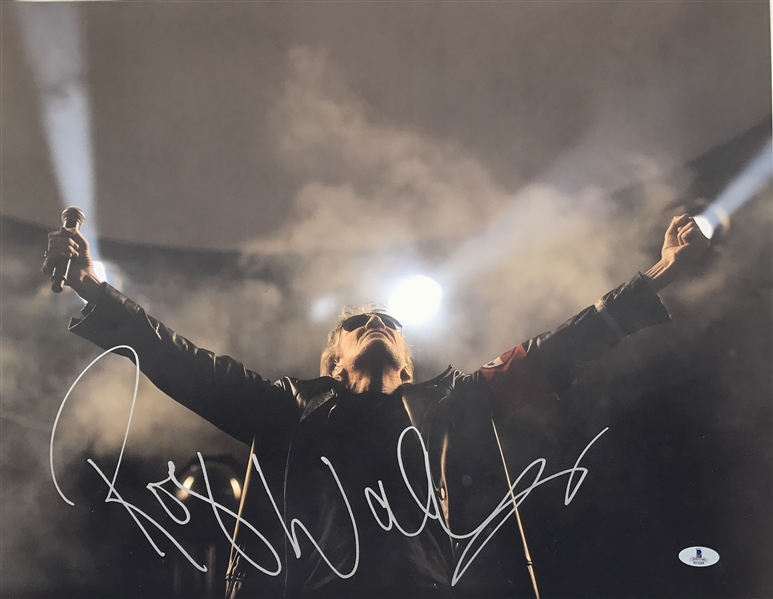 Pink Floyd: Roger Waters In-Person Signed 16" x 20" Color Photo with MASSIVE Autograph! (Beckett/BAS)