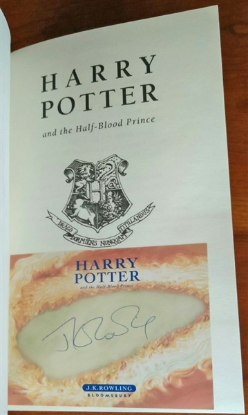 Harry Potter: J.K. Rowling Signed "Harry Potter & The Half-Blood Prince" First Edition, First Printing Hardcover Book! (TPA Guaranteed)