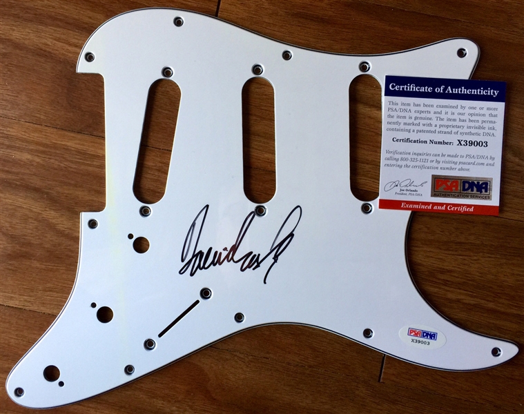 CSN: David Crosby RARE In-Person Signed Fender Strat Style Pickguard (PSA/DNA)