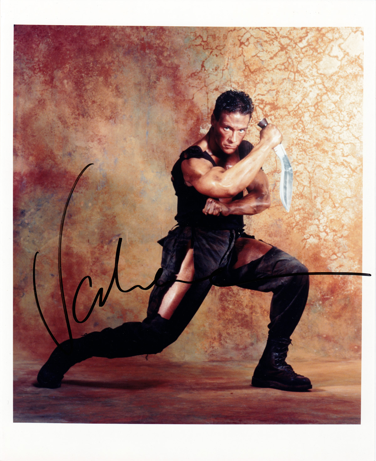 Jean Claude Van Damme In-Person Signed 8" x 10" Color Photo (A)(T...