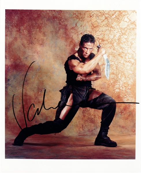 Jean Claude Van Damme In-Person Signed 8" x 10" Color Photo (A)(TPA Guaranteed)