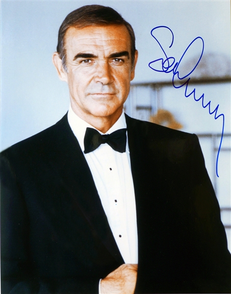 Sean Connery Rare & Desirable Signed 11" x 14" Color Photo as "James Bond" (TPA Guaranteed)