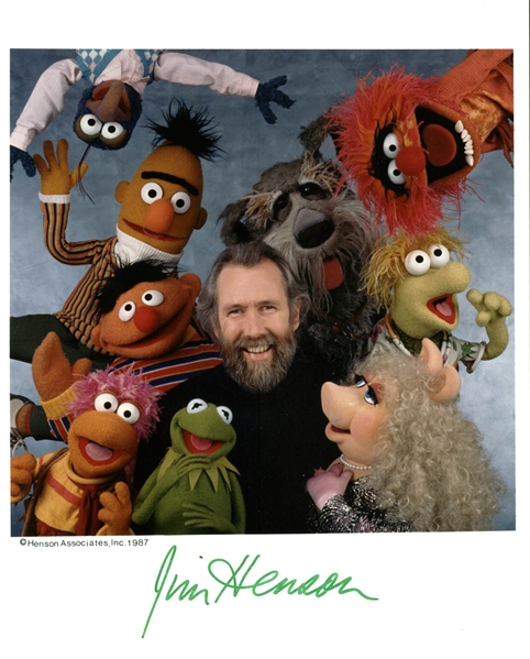 Jim Henson Signed & Inscribed  8" x 10" Photo w/ the Muppets (Beckett/BAS)