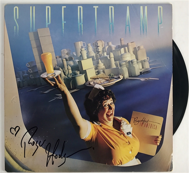 Supertramp: Roger Hodgson Uncommon Signed "Breakfast in America" Album (TPA Guaranteed)