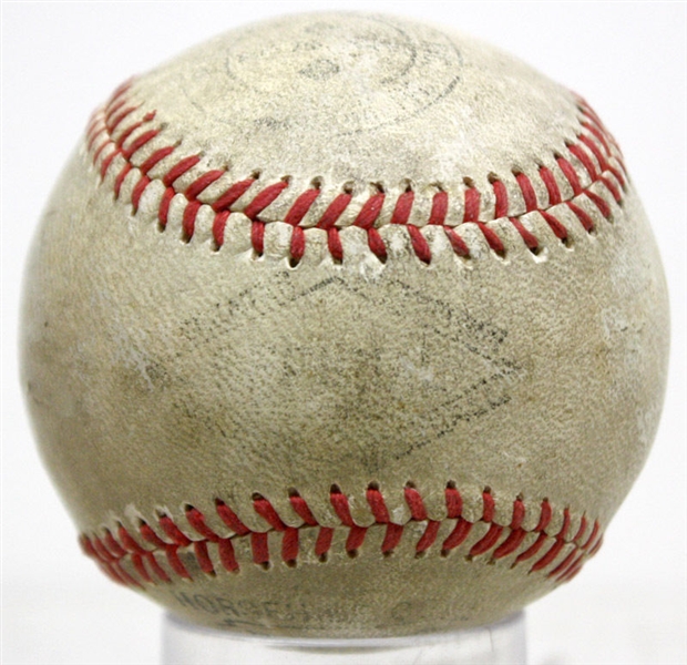 Lot Detail - Honus Wagner Single Signed Official Baseball (PSA/DNA)