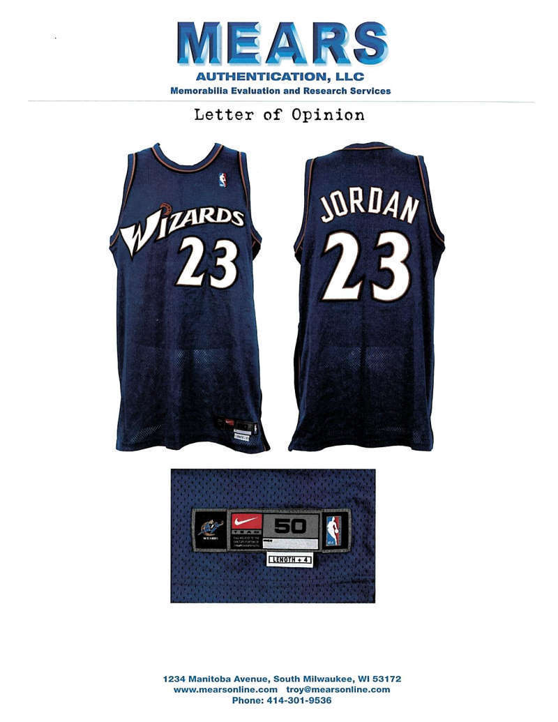 Lot Detail - Michael Jordan 2001-02 Washington Wizards Game Worn Jersey  (9/11 Ribbon Patch, Grey Flannel LOA)
