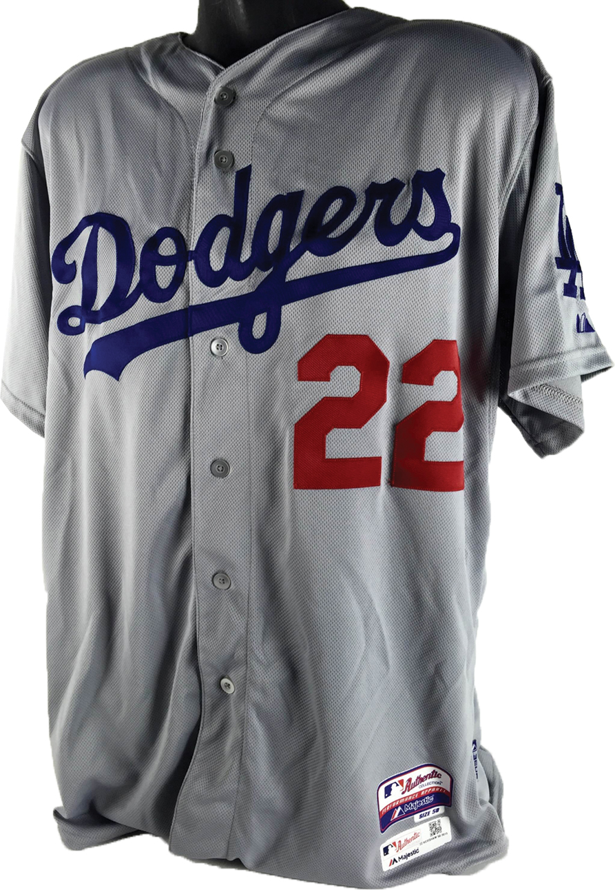 Lot Detail - 2015 Clayton Kershaw Game Used Los Angeles Dodgers Home Jersey