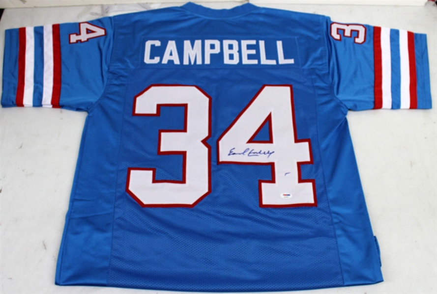 Earl Campbell Signed Houston Oilers Jersey (PSA/DNA)