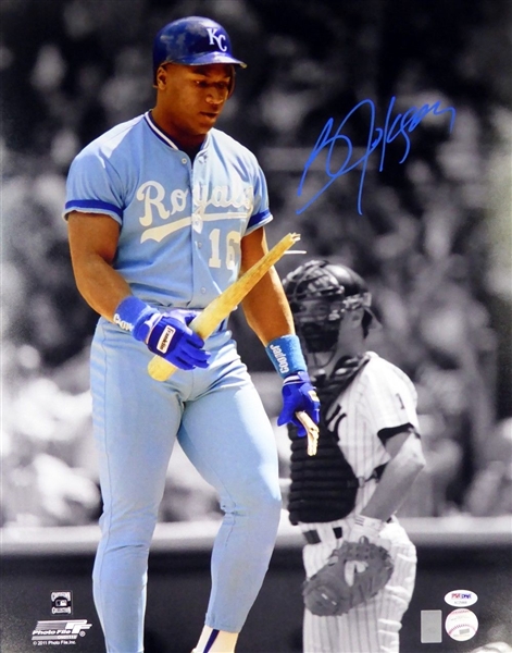 Bo Jackson Signed 16" x 20" Photo w/ Kansas City Royals (PSA/DNA)