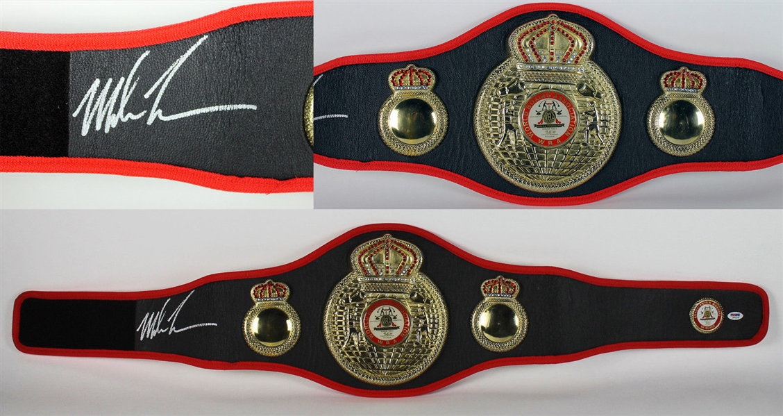 Mike Tyson RARE Signed WBA Championship Belt (PSA/DNA)