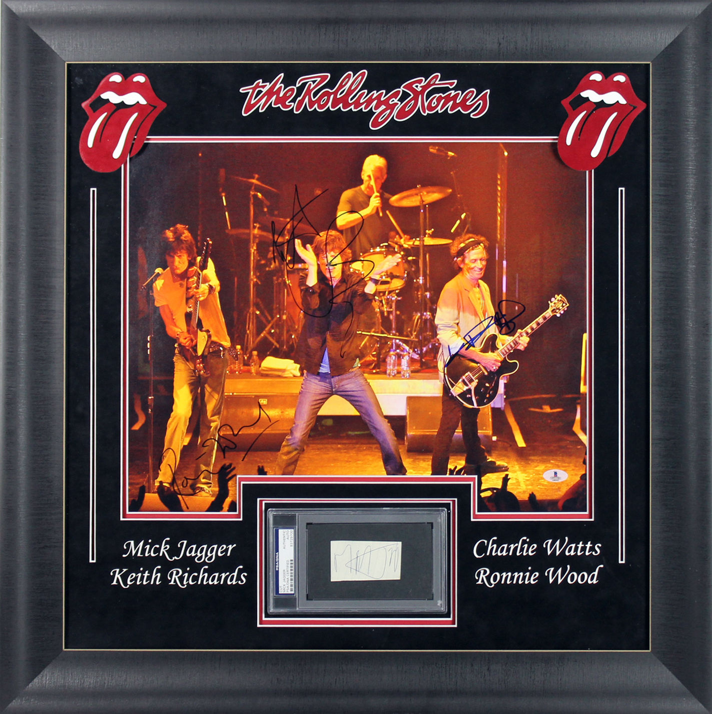 Lot Detail - The Rolling Stones Group Autographs In One-of-a-kind 