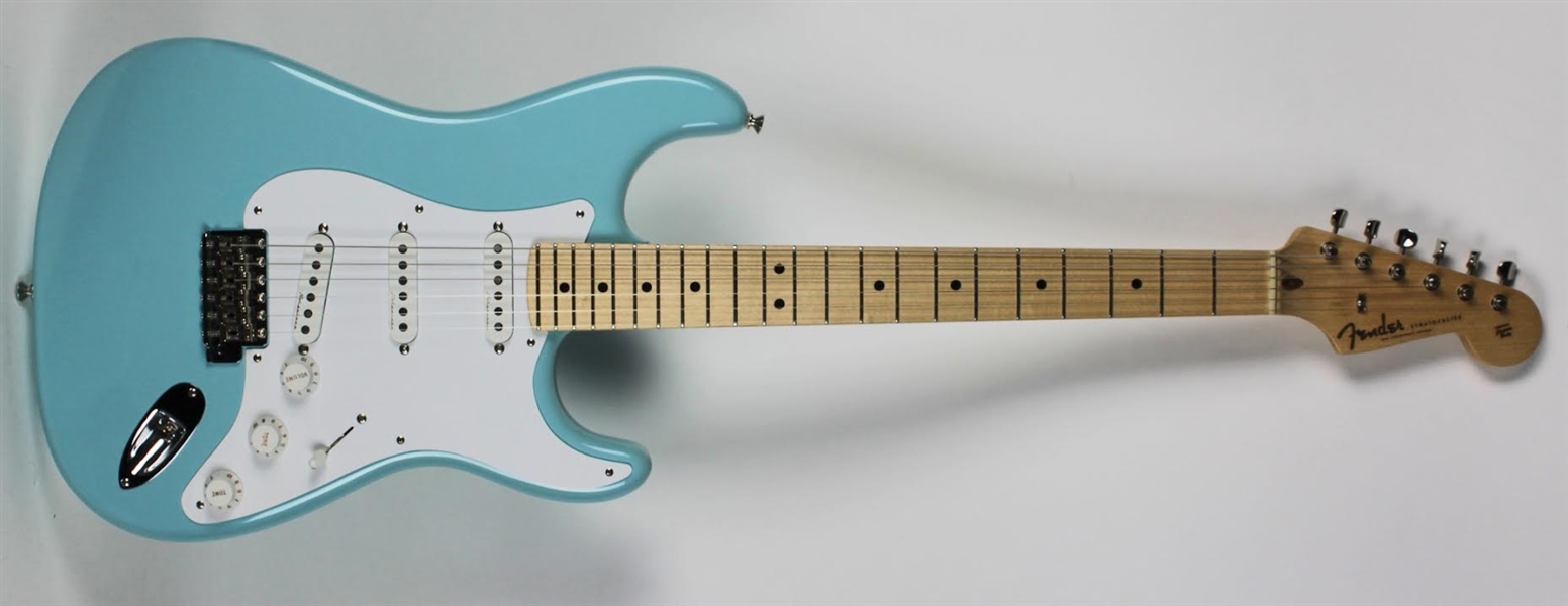 Eric Clapton 2009 Fender Custom Shop Daphne Blue Stratocaster - Personally Owned and Played on Stage During 2009 World Tour with Personal COA from Clapton Himself! (Beckett/BAS)