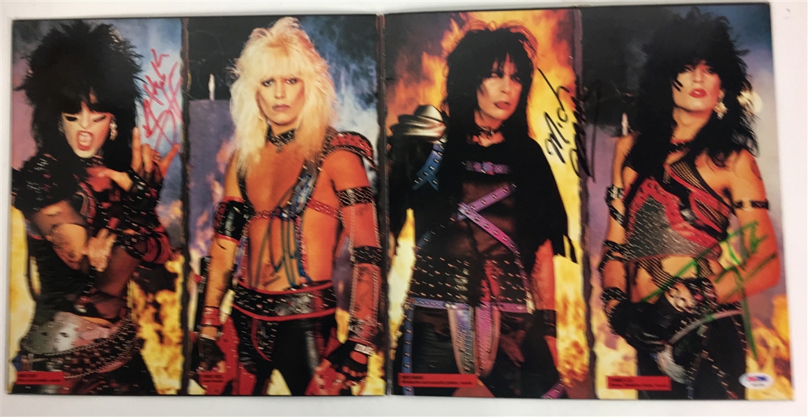 Motley Crue Group Signed "Shout at the Devil" Album (PSA/DNA)