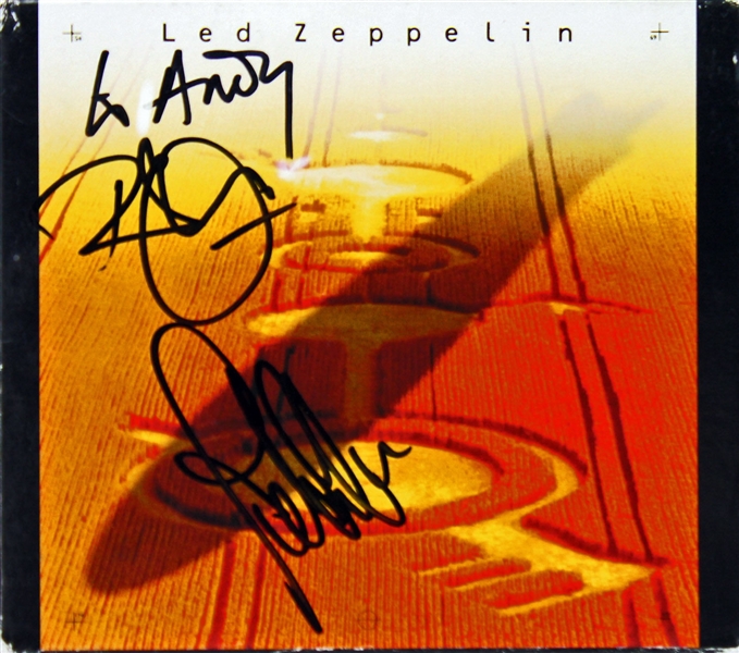 Led Zeppelin: Robert Plant & John Paul Jones Signed 4 CD Box Set (PSA/DNA)