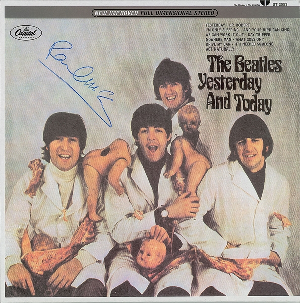 The Beatles: Paul McCartney Signed "Yesterday and Today" BUTCHER COVER Album! (PSA/DNA)