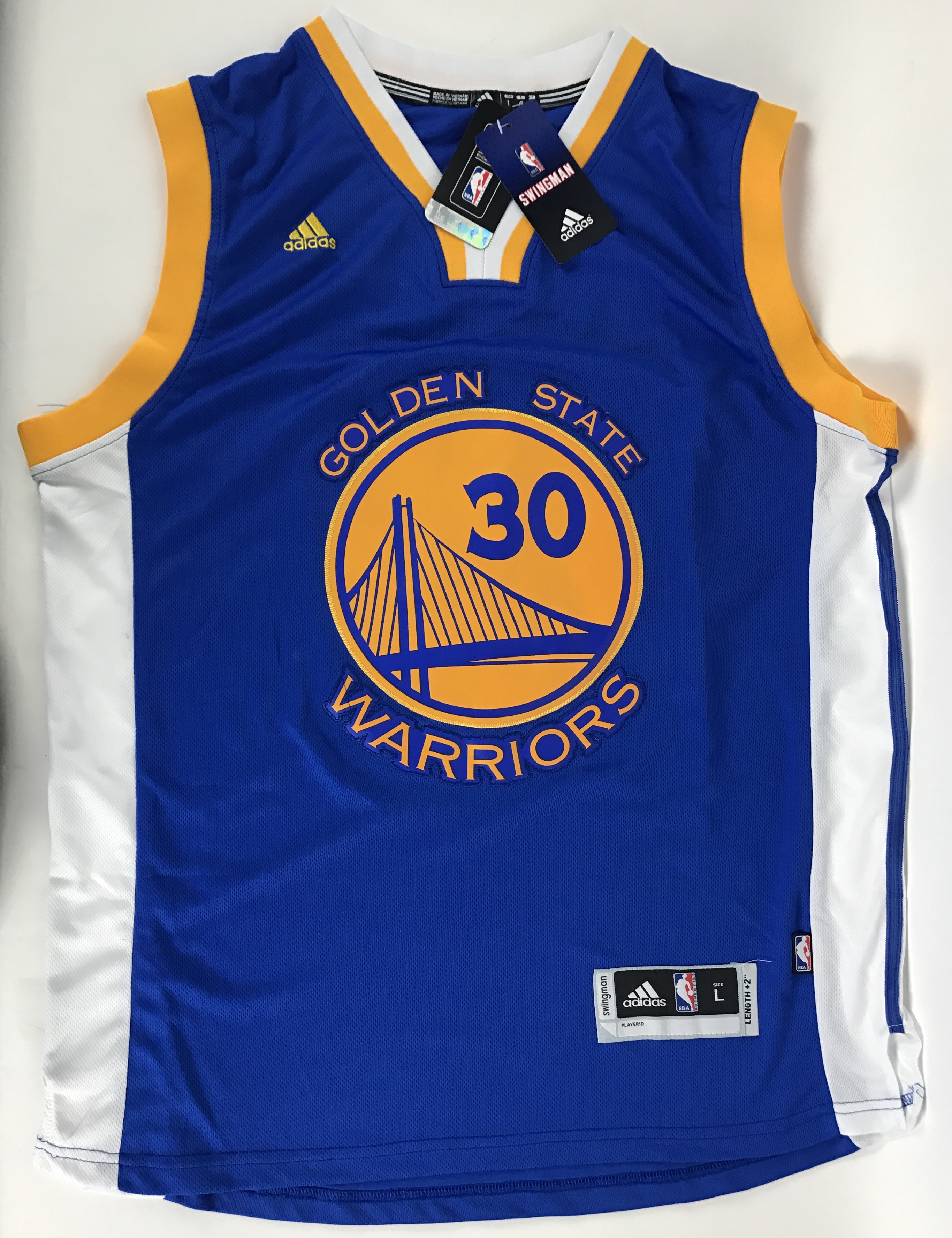 Lot Detail - Steph Curry Signed Golden State Warriors NBA Swingman ...