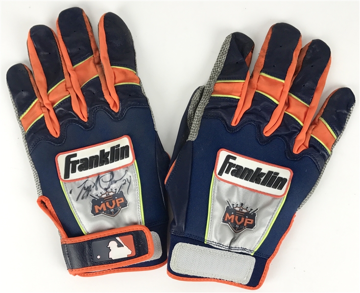 2014 Miguel Cabrera Game Worn & Signed Personal Model Batting Gloves (PSA/DNA)