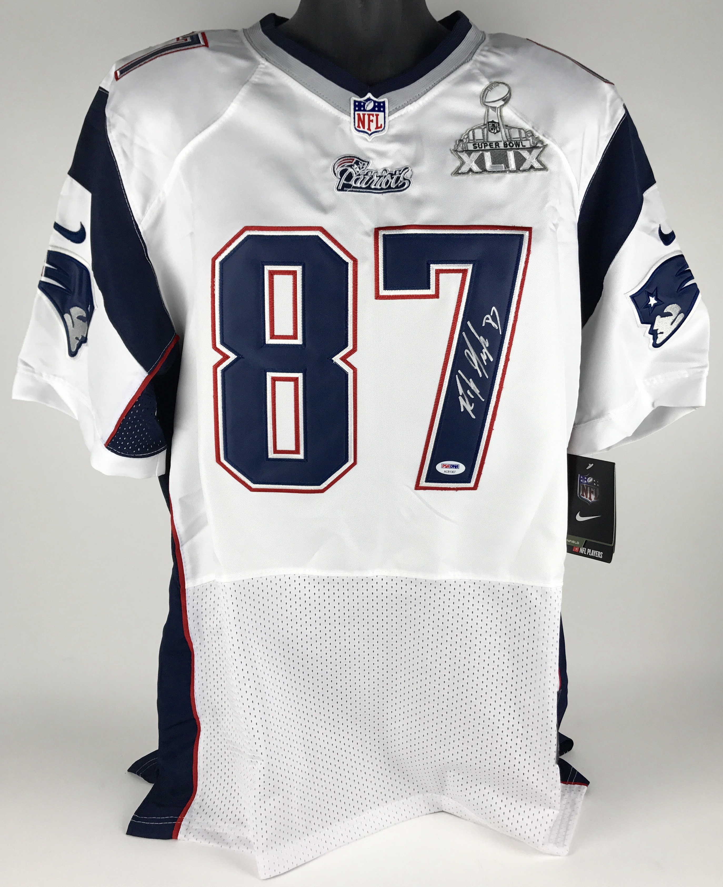 Lot Detail - Rob Gronkowski Signed New England Patriots Super Bowl XLIX ...