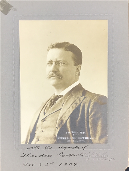 Theodore Roosevelt Stunning Signed Portrait Photograph - Signed & Dated as President! (Beckett/BAS Guaranteed)