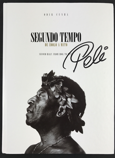 Pele Superb Signed "Pele: From Idol to Myth" Brazilian Hardcover Coffee Table Book (PSA/DNA ITP COA)