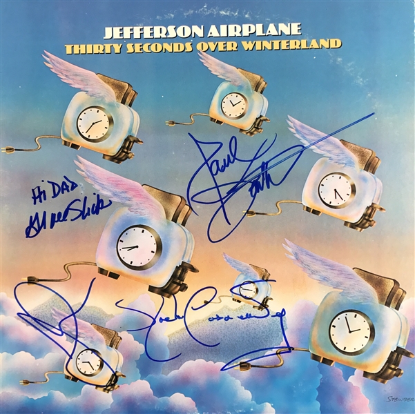 Jefferson Airplane Rare Group Signed "Thirty Seconds Over Wonderland" Album Cover (Beckett/BAS Guaranteed)