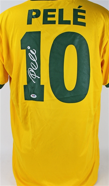 Pele Signed Brazil Soccer Jersey (PSA/DNA)